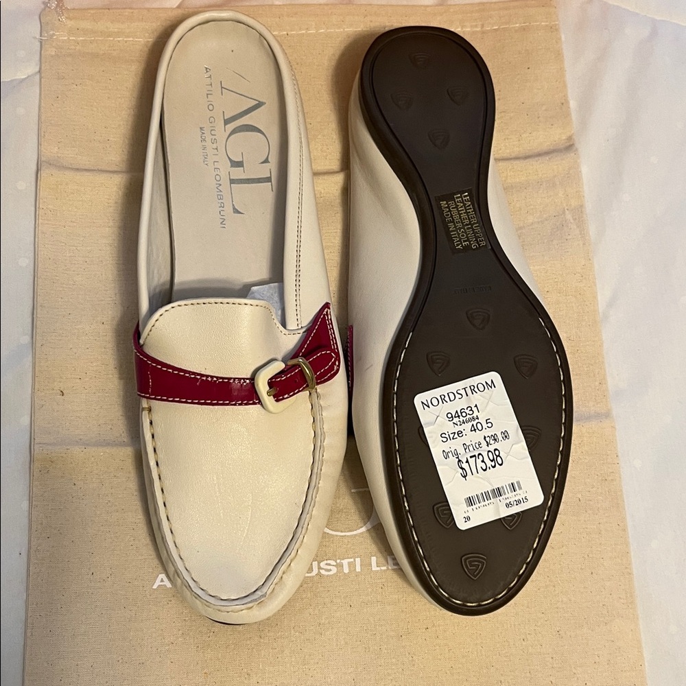 New AGL Ivory/Fuschia mule shoes 40 - Picture 3 of 4
